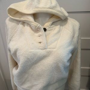 Lucky Brand Sherpa-Like Hooded Top